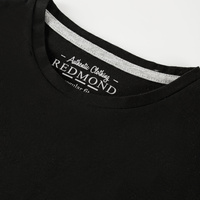 Czarny T-shirt męski bez nadruku