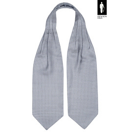 Fular męski z jedwabiu stalowoszary