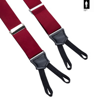 Szelki męskie z jedwabiu Bordeaux Classic