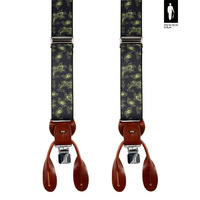 Wzorzyste szelki do spodni zapięcie 2w1