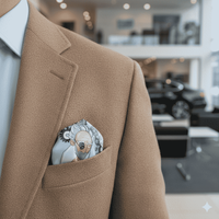 Poszetka jedwabna „Zegarmistrz” – kolekcja Ginące Zawody