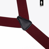 Bordowe szelki z zapięciem 2w1