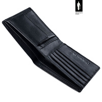 Portfel z bilonówką z ziarnistej skóry RFID