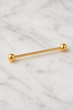 Szpila do koszuli pin collar złota kulka