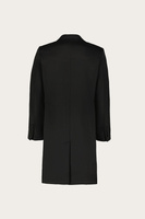 Czarny płaszcz męski wełna z kaszmirem