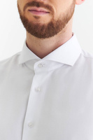 Biała koszula męska z oxfordu, slim