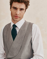 Kamizelka dwurzędowa z szalową klapą