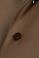 Brązowa marynarka męska z wełnianej flaneli w stylu włoskim