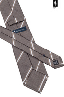 Jedwabny krawat w odcieniach brązu