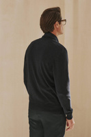 Granatowy kardigan męski z czystej bawełny