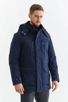 Ocieplana kurtka męska z nakładanymi kieszeniami