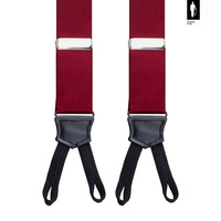 Szelki męskie z jedwabiu Bordeaux Classic