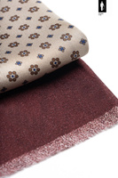 Jedwabno-wełnianiany beżowy szal męski