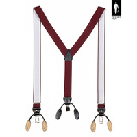 Bordowe szelki z zapięciem 2w1