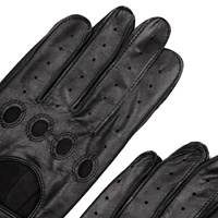 Rękawiczki samochodowe ze skóry jagnięcej