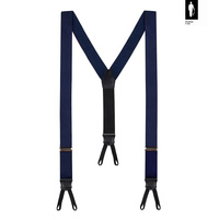 Szelki męskie z jedwabiu Navy Gentleman