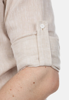 Koszula lniana z wywijanymi rękawami