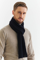 Granatowy szalik z wełny merino