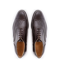 Ciemnobrązowe półbuty oxford Goodyear welted