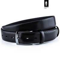 Pasek męski skórzany 3,5 cm kolor czarny