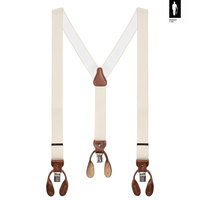 Szelki Męskie „Kremowa Klasyka” – 2w1