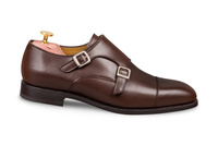 Brązowe półbuty monki Goodyear Welted