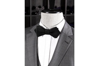 Mucha wiązana - czarna w szpic