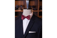 Mucha wiązana - bordowa