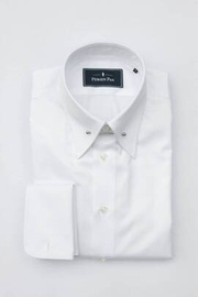 Biała koszula z kołnierzem Pin Collar